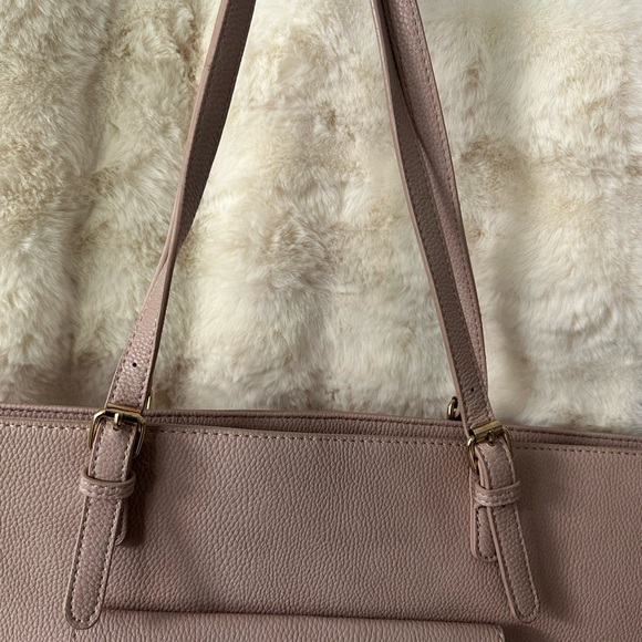 Madison West Oversized Neutral Blush Tote Bag - Picture 11 of 16
